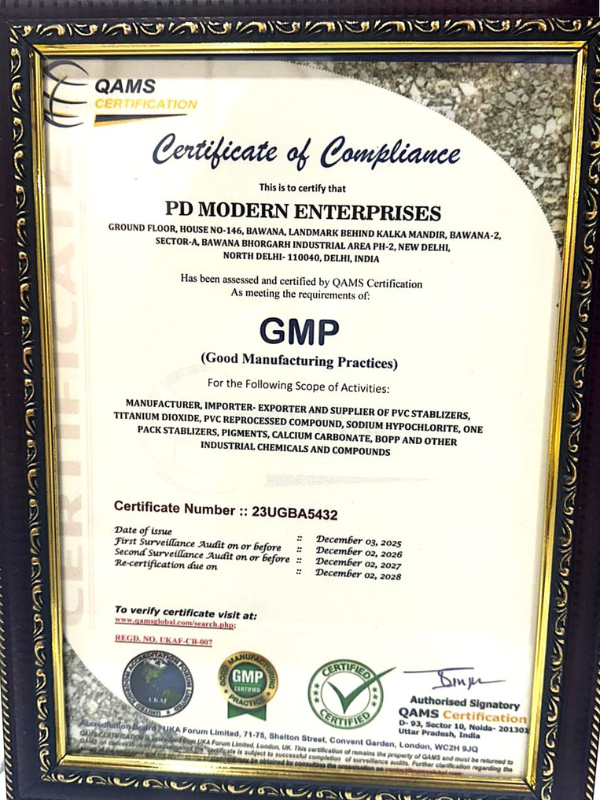 ISO 9001:2015 Quality Management System Certificate